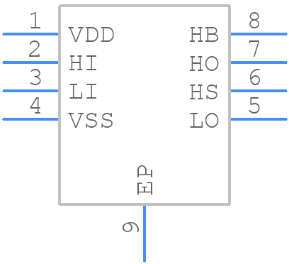 LM5109ASD - Texas Instruments - PCB symbol