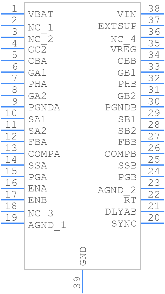 TPS43351QDAPRQ1 - Texas Instruments - PCB symbol