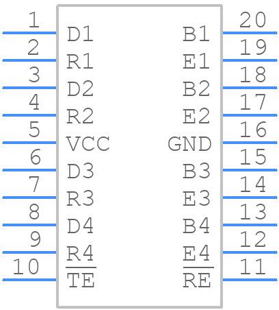 SN75ALS057DWR - Texas Instruments - PCB symbol