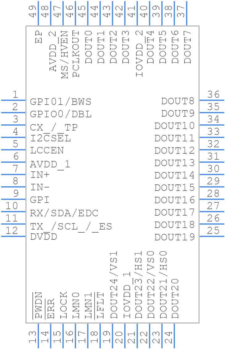 MAX9240AGTM/V+ - Analog Devices - PCB symbol