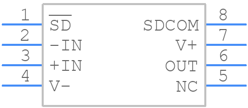 LTC2057HVHS8#PBF - Analog Devices - PCB symbol