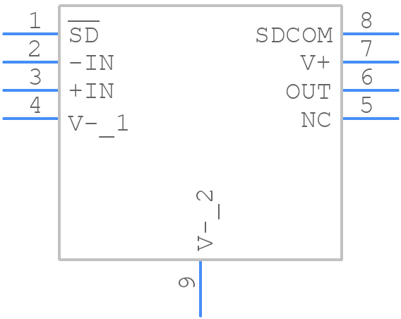 LTC2057HDD#PBF - Analog Devices - PCB symbol