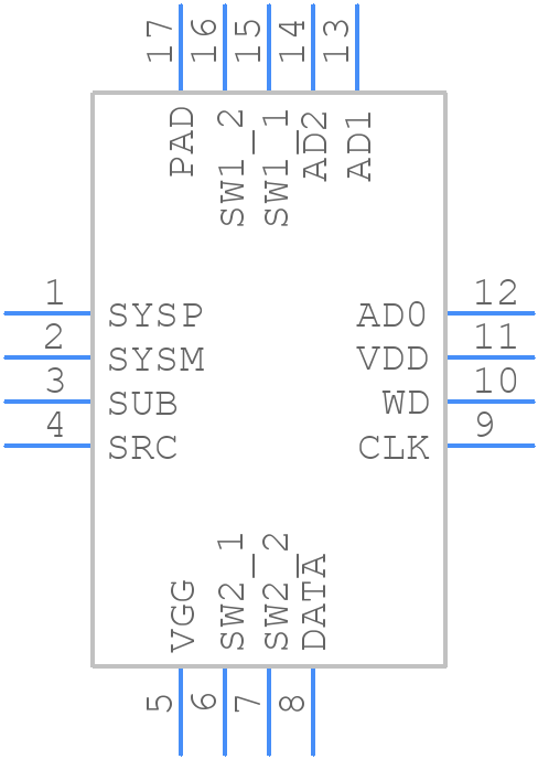 TS13102-QFNR - SEMTECH - PCB symbol