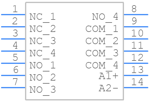 6-1415001-1 - TE Connectivity - PCB symbol
