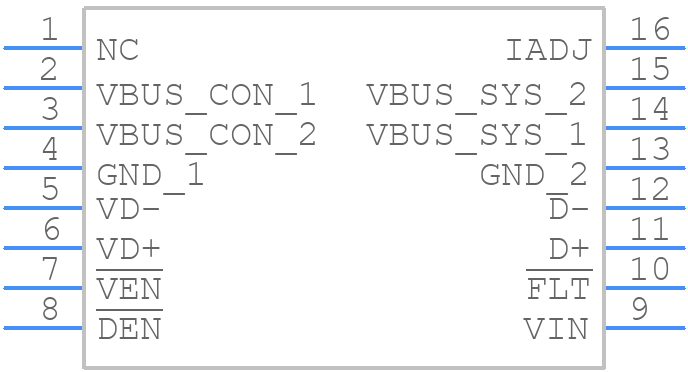 TPD3S716QDBQRQ1 - Texas Instruments - PCB symbol