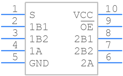 FSUSB20MUX - onsemi - PCB symbol