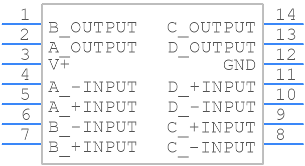 NJM2901N - Nisshinbo - PCB symbol