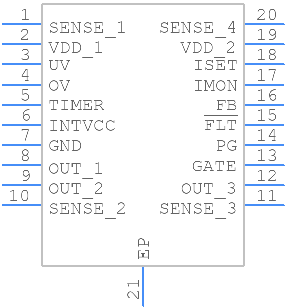 LTC4217CFE#PBF - Analog Devices - PCB symbol