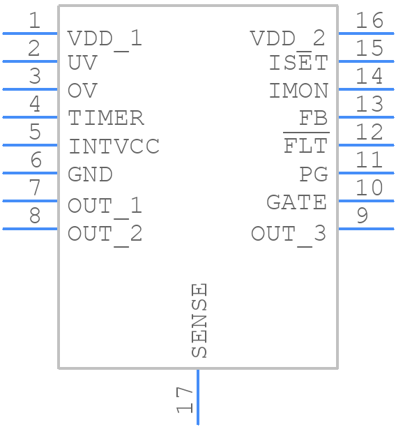 LTC4217IDHC#PBF - Analog Devices - PCB symbol