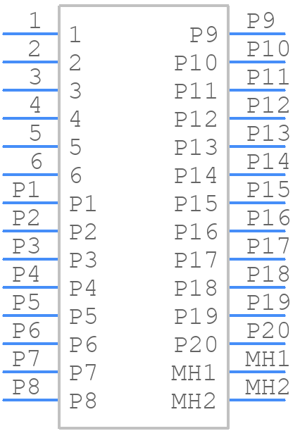 6766301-1 - TE Connectivity - PCB symbol