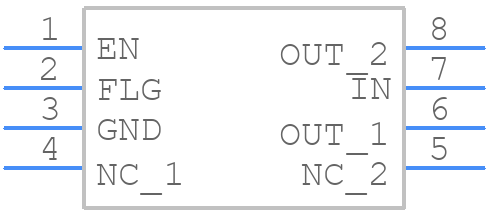 MIC2025-2YM - Microchip - PCB symbol