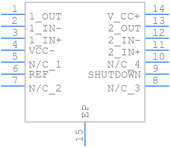THS3115IPWPRG4 - Texas Instruments - PCB symbol