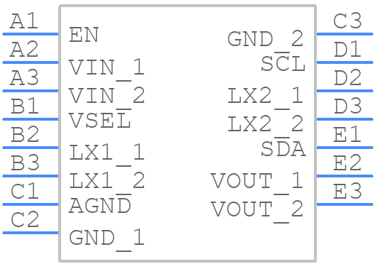 TPS63810YFFR - Texas Instruments - PCB symbol