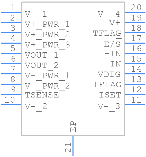 OPA564AIDWDR - Texas Instruments - PCB symbol