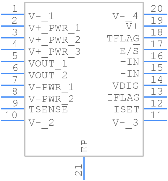 OPA564AIDWD - Texas Instruments - PCB symbol