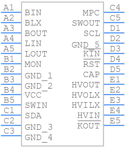 MAX14720AEWA+ - Analog Devices - PCB symbol