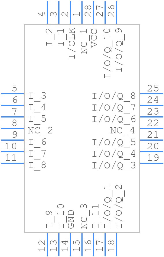 GAL6002B-20LJ - Lattice Semiconductor - PCB symbol