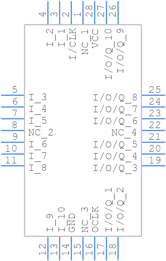 GAL6002B-15LJ - Lattice Semiconductor - PCB symbol