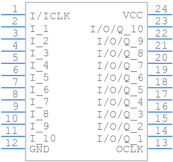 GAL6002B-20LP - Lattice Semiconductor - PCB symbol