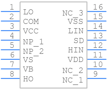 IR2113STRPBF - Infineon - PCB symbol