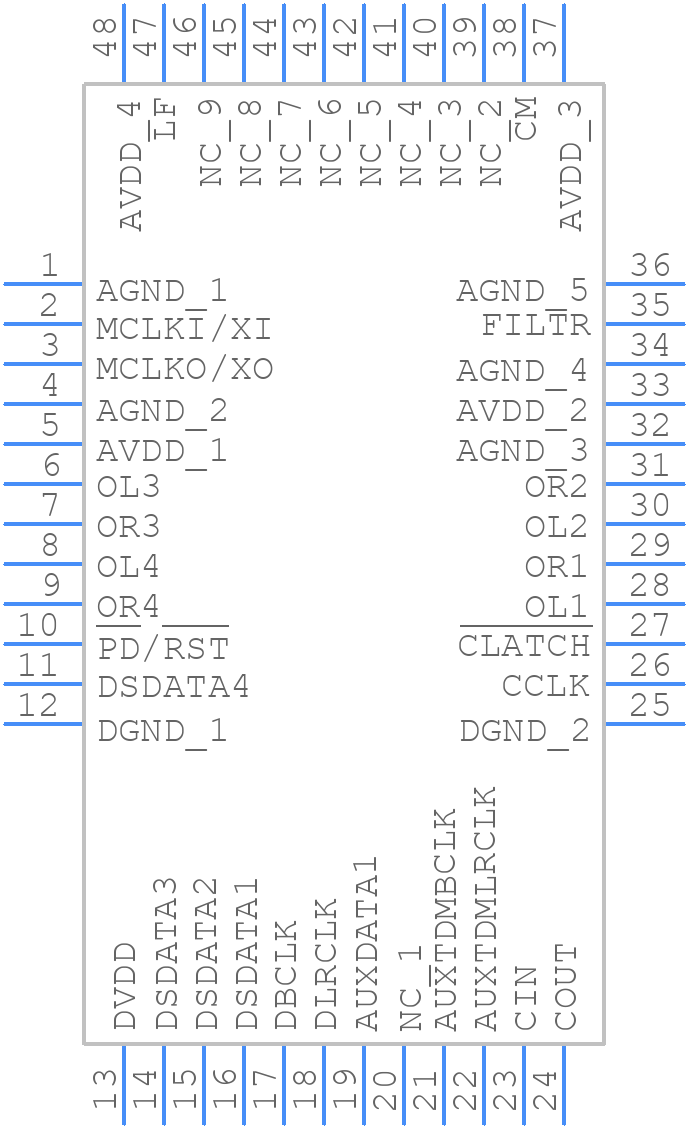 AD1934WBSTZ - Analog Devices - PCB symbol