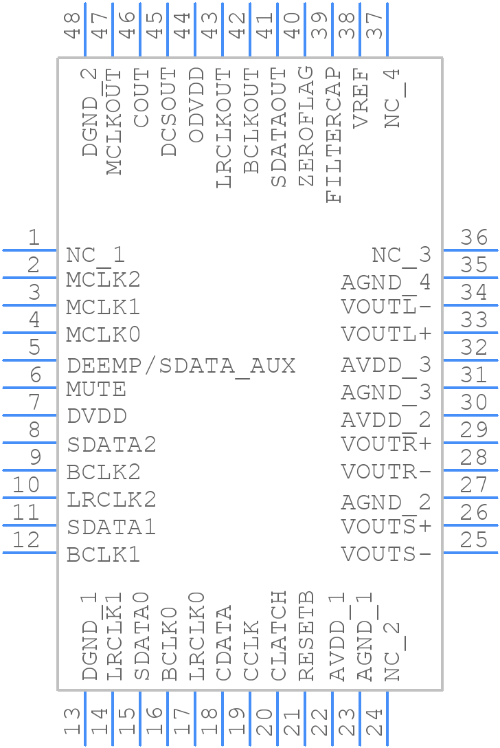 AD1954YSTZ - Analog Devices - PCB symbol
