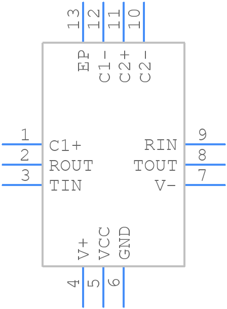 ADM3101EACPZ-REEL - Analog Devices - PCB symbol