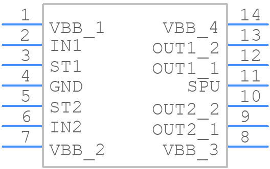 BTS723GW - Infineon - PCB symbol