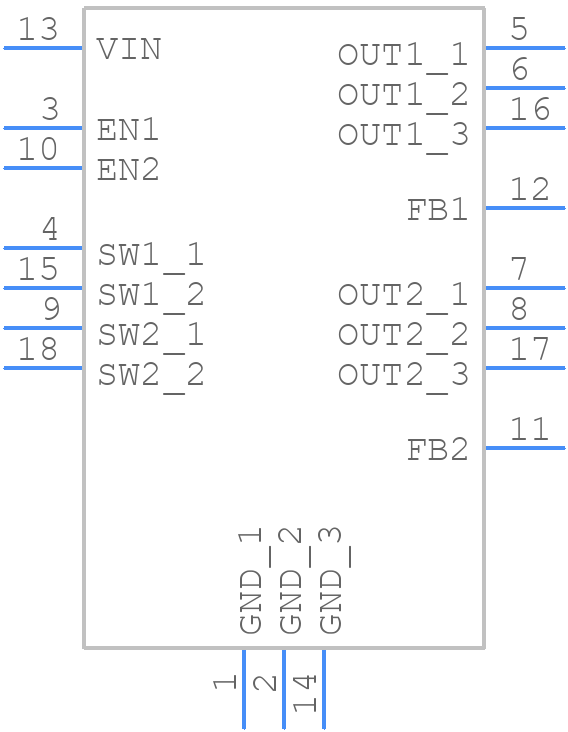 MPM38222GR-P - Monolithic Power Systems (MPS) - PCB symbol