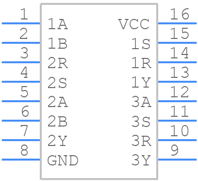 SN75124NSR - Texas Instruments - PCB symbol