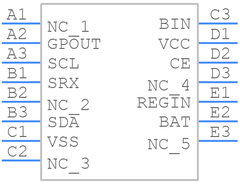 BQ27425YZFR-G2A - Texas Instruments - PCB symbol