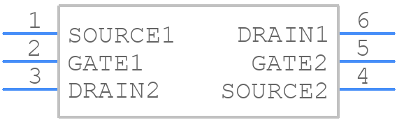 SSM6N7002BFU,LF(T - Toshiba - PCB symbol