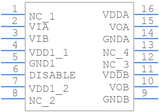 ADUM7234BRZ-RL7 - Analog Devices - PCB symbol