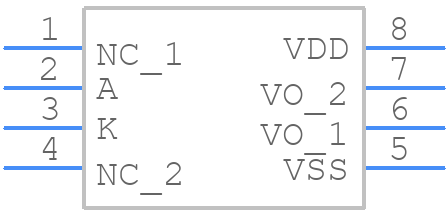 SI8220DB-D-IS - Silicon Labs - PCB symbol