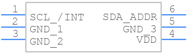 TLV493D-A1B6 - Infineon - PCB symbol