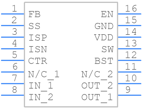 MP2499DS-LF-P - Monolithic Power Systems (MPS) - PCB symbol