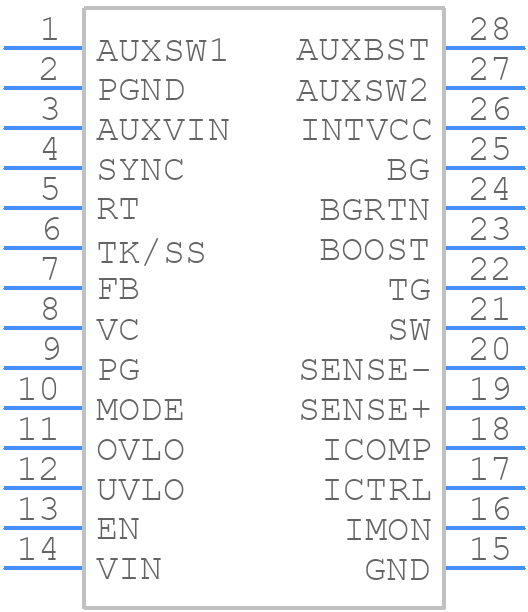 LT3840HFE#PBF - Analog Devices - PCB symbol