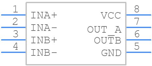 MAX9012ESA+T - Analog Devices - PCB symbol