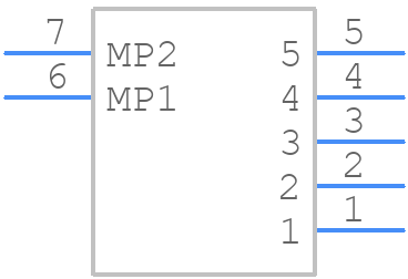 2-1445053-5 - TE Connectivity - PCB symbol
