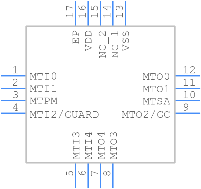 MTCH105T-I/ML - Microchip - PCB symbol