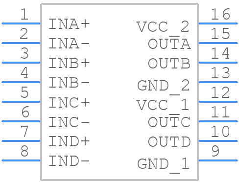 MAX978ESE+ - Analog Devices - PCB symbol