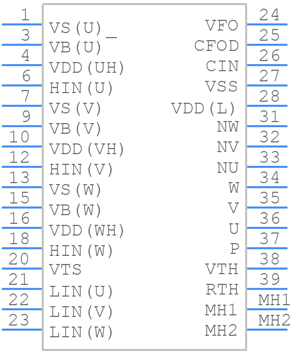 NFAM5065L4BT - onsemi - PCB symbol