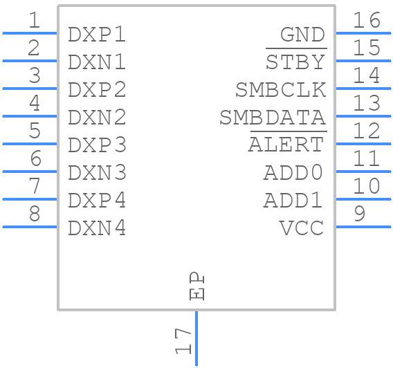 MAX1989MEE+ - Analog Devices - PCB symbol