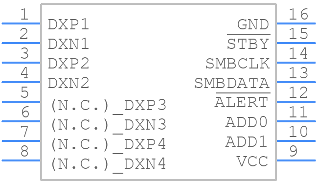 MAX1989MEE+T - Analog Devices - PCB symbol