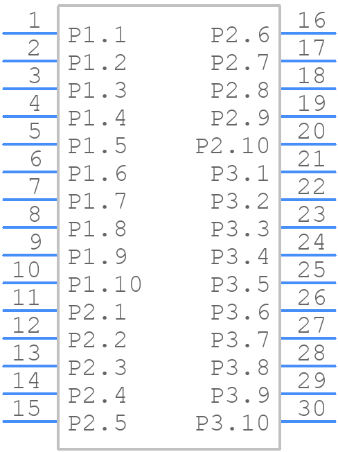 172457-0003 - Molex - PCB symbol