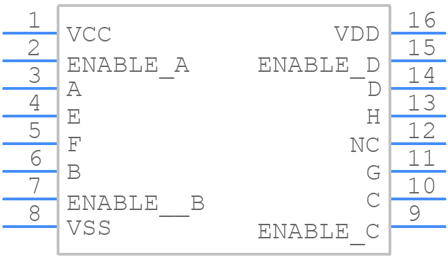 CD40109BPWRE4 - Texas Instruments - PCB symbol