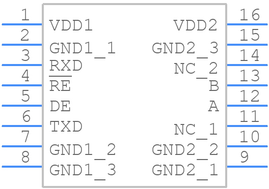ADM2481BRWZ - Analog Devices - PCB symbol