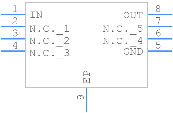 MAX15006BASA/V+T - Analog Devices - PCB symbol