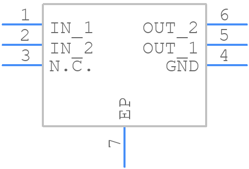 MAX15006DATT/V+T - Analog Devices - PCB symbol