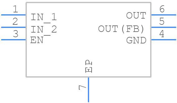 MAX15007BATT/V+T - Analog Devices - PCB symbol